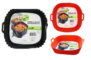HM426 FORMA AIR FRYER QUADRADA SILICONE 21 CM