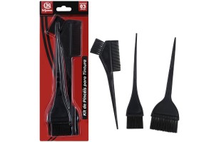 Pincéis de pintura com 03 peças