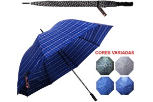 GUARDA CHUVA MANUAL CABO RETO 08 VARETAS 125 CM