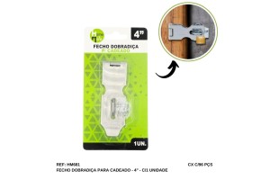 HM681 FECHO DOBRADICA PORTA/CADEADO INOX 4