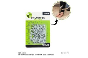 HM660 CONJUNTO PREGOS 1.5 X 20MM 120PCS