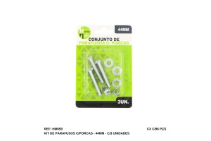 HM659 CONJUNTO DE PARAFUSOS COM PORCAS 44MM C/3PCS