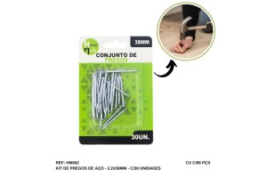 HM662 CONJUNTO PREGOS 2.2 X 38 MM 30PCS