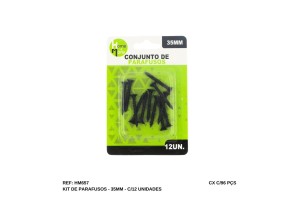 HM657 CONJUNTO PARAFUSOS 35MM C/12 PCS