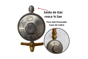 Regulador Doméstico Apis Delta 1kg/h 3/8 Sae