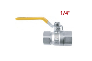 Válvula Esfera Gás Alavanca Fêmea 1/4