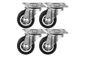 RODIZIO VERMELHO 50 MM GIRATORIO UNIDADE