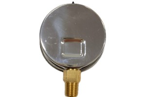 MANOMETRO ACO INOX GLICERINA 63 MM 1/4- 07 KGF