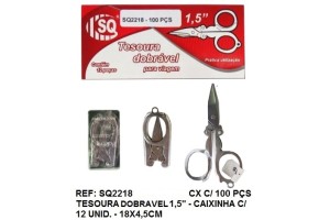 SQ2218 TESOURA UNHA DOBRAVEL *DUZIA