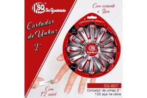 SQ0897 CORTADOR UNHA 2 POLEGADAS 5,2 CM DUZIA