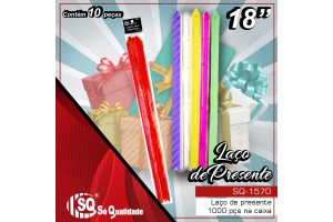SQ1570 KIT 10 UNIDADES LACOS PRESENTE 30CM