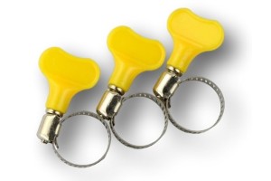 ABRACADEIRA INOX C/BORBOLETA 16/25 MM FURADA