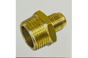 Latão Niple de Redução 1/2  x 3/8 Sae