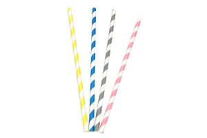 Canudo de papel pacote com 100 unidades