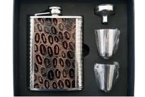 kit para Whisky Cantil Copo funil Porta bebidas
