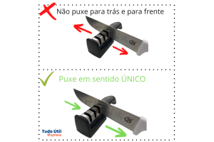 Amolador afiador de facas