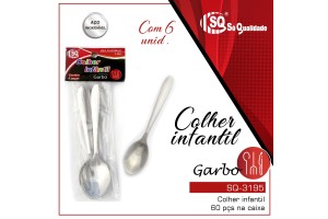 SQ3195 GARBO COLHER INFANTIL 6 PCS