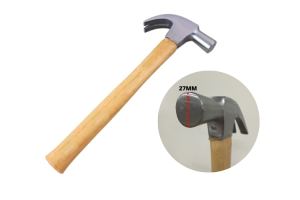 MARTELO UNHA CABO MADEIRA 27 MM