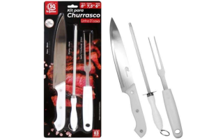 Kit churrasco com 03 peças