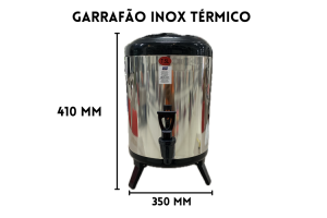 GARRAFAO INOX 7,5 LITROS COM TORNEIRA