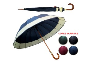 SQ4331 GUARDA CHUVA AUTOMATICA 16 VARETAS 115 CM