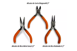  KIT MINI ALICATES 3 PEÇAS 4,5