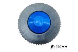 RODA CHURRASQUEIRA LUXO C/TRAVA AZUL